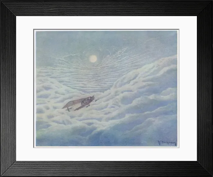 Framed Print : French Warplane in Cloud Framed Print : French Warplane in Cloud