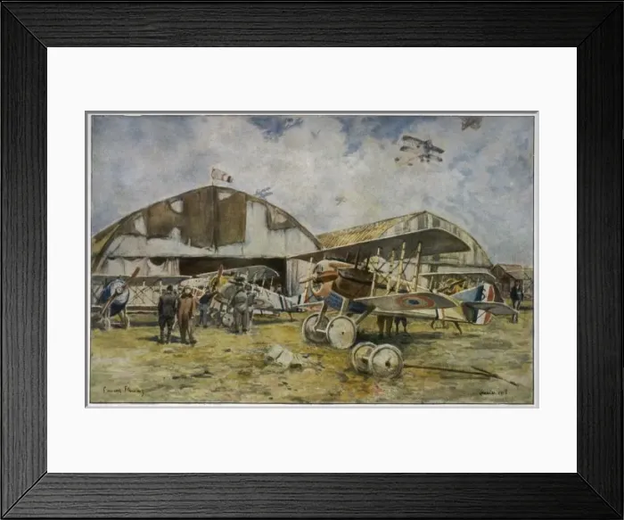Framed Print : French Warplanes at Base Framed Print : French Warplanes at Base