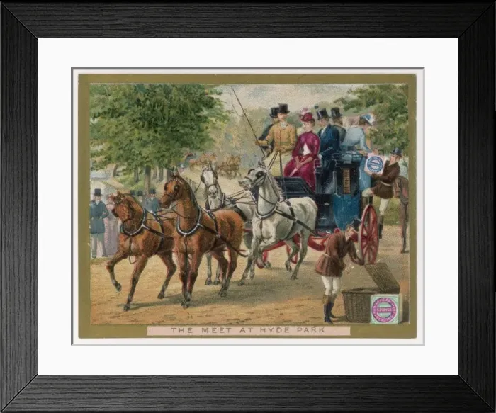 Framed Print : Huntley Hyde Park 1890