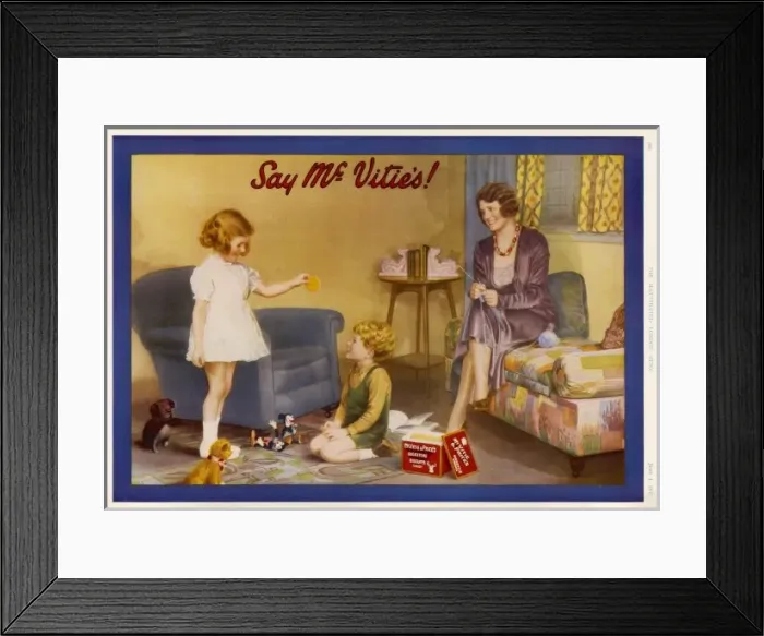 Framed Print : Mcvities Biscuits 1935