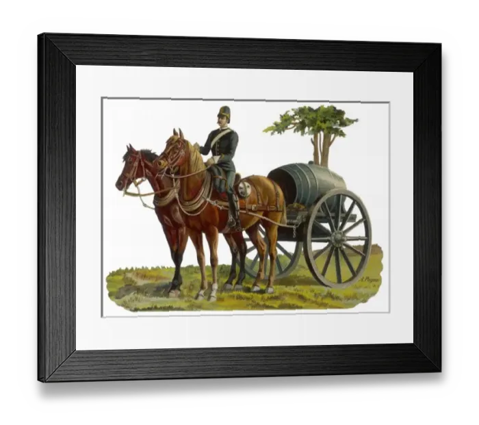 Framed Print : Military Water Carriage Framed Print : Military Water Carriage