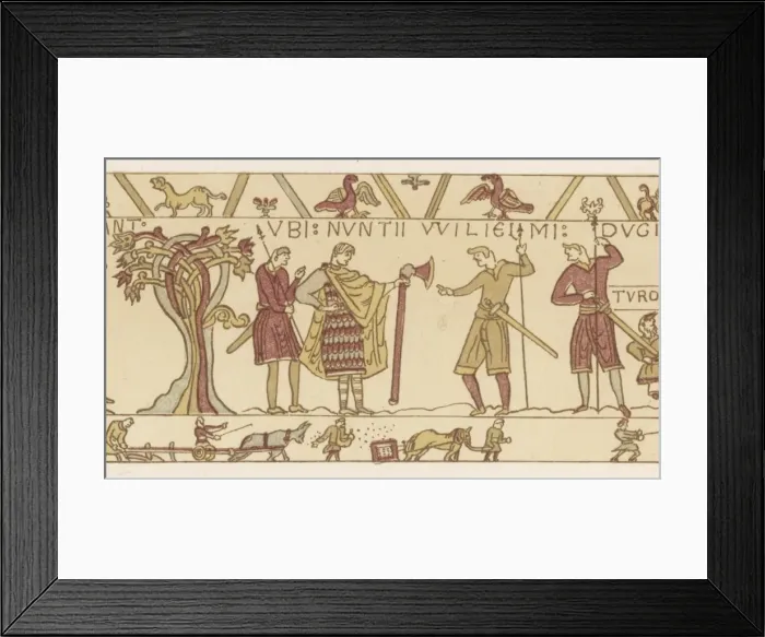 Framed Print : Man with Axe / Bayeux 3 / 16 Framed Print : Man with Axe / Bayeux 3 / 16