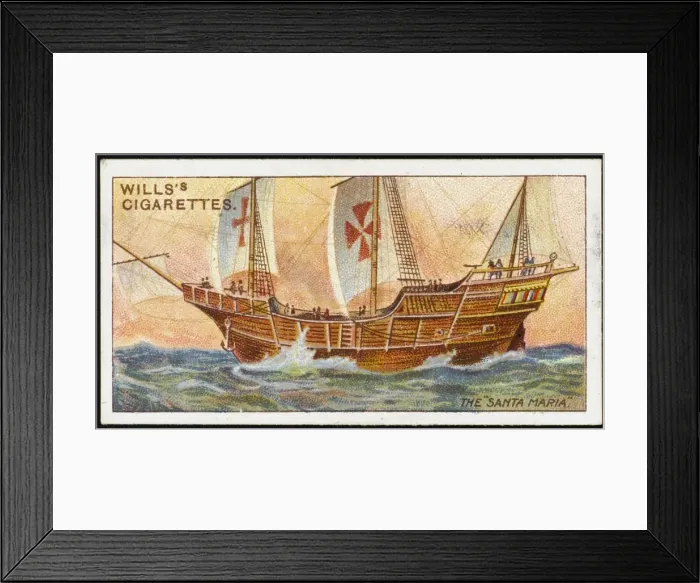 Framed Print : SANTA MARIA (CIG CARD) Framed Print : SANTA MARIA (CIG CARD)
