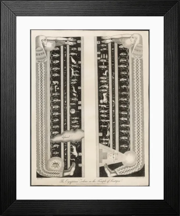 Framed Print : Egyptian Zodiac / Denon Framed Print : Egyptian Zodiac / Denon