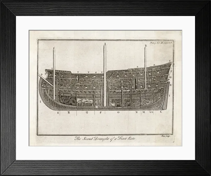 Framed Print : Warship / Section / Toms Framed Print : Warship / Section / Toms