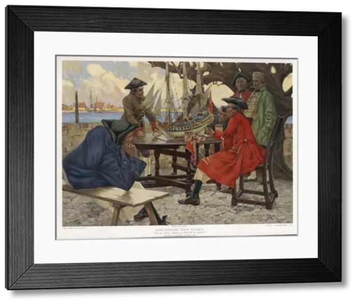 Framed Print : Discussing her Lines Framed Print : Discussing her Lines