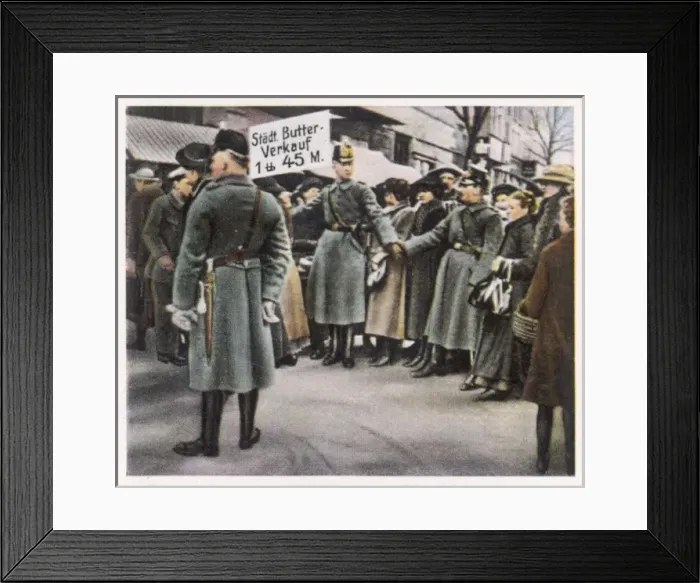 Framed Print : Food Shortage Germany Framed Print : Food Shortage Germany