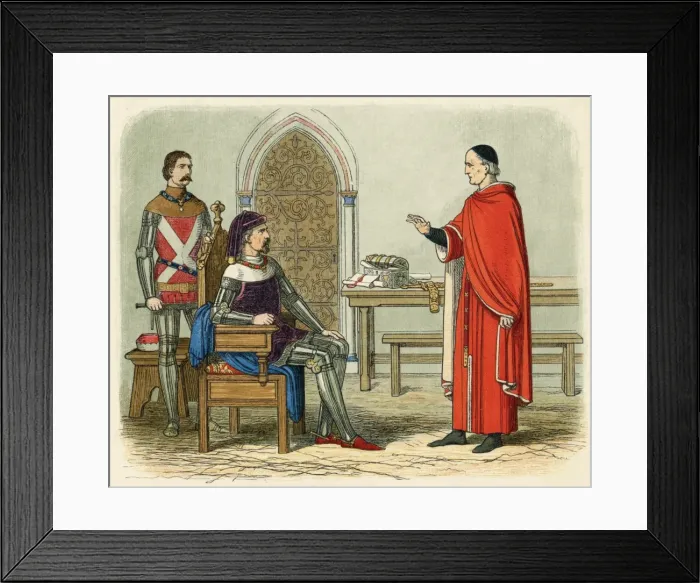 Framed Print : Gascoigne Disobeys Henry Framed Print : Gascoigne Disobeys Henry