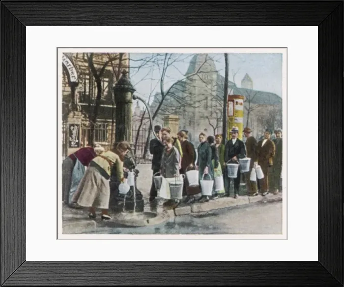 Framed Print : Germany / Water Strike Framed Print : Germany / Water Strike