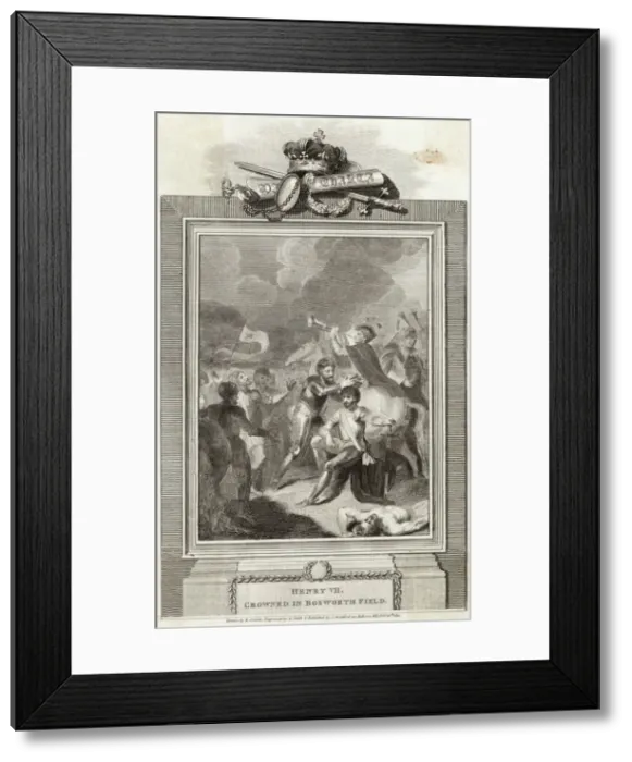 Framed Print : Henry Crowned / Bosworth Framed Print : Henry Crowned / Bosworth