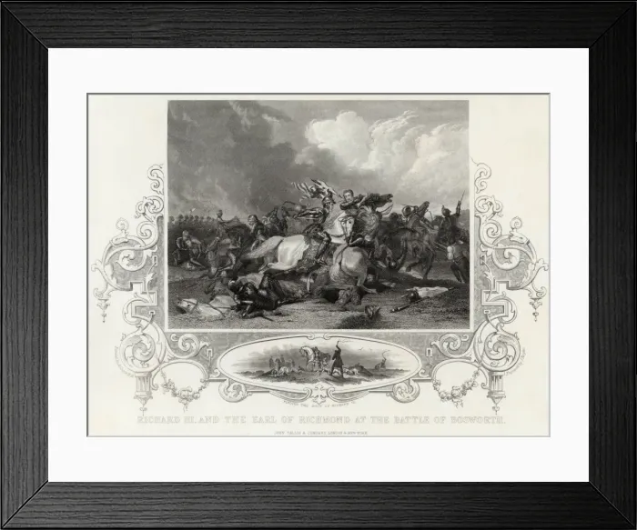Framed Print : King Richard III and the Earl of Richmond Framed Print : King Richard III and the Earl of Richmond