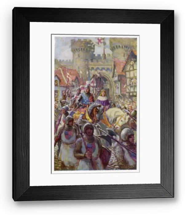 Framed Print : Edward V Enters London Framed Print : Edward V Enters London