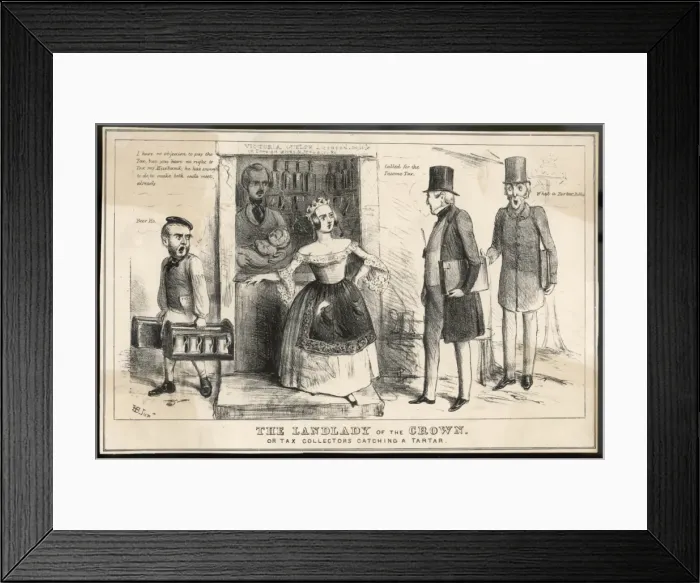 Framed Print : Queen Victoria Taxed Framed Print : Queen Victoria Taxed
