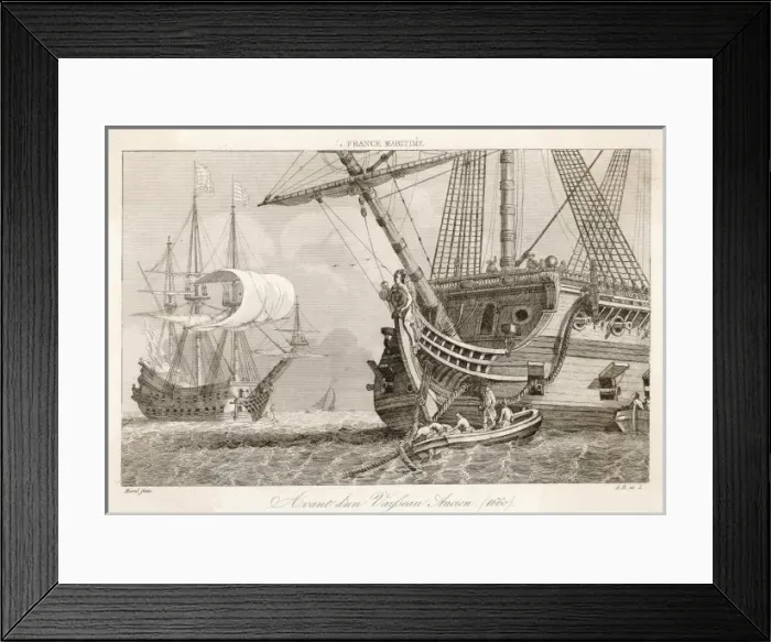 Framed Print : French Warship 1660 Framed Print : French Warship 1660