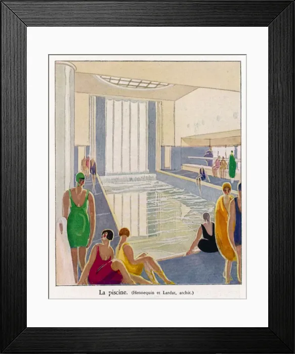Framed Print : ATLANTIQUE SWIM POOL Framed Print : ATLANTIQUE SWIM POOL