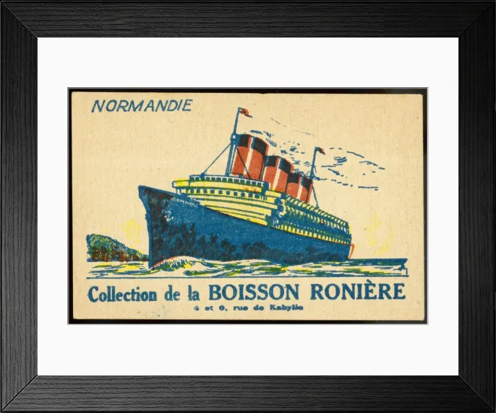 Framed Print : NORMANDIE (CARD) Framed Print : NORMANDIE (CARD)