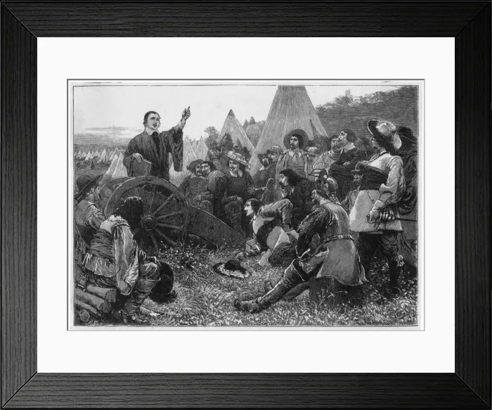 Framed Print : Taylor Preaching / C. 1645 Framed Print : Taylor Preaching / C. 1645