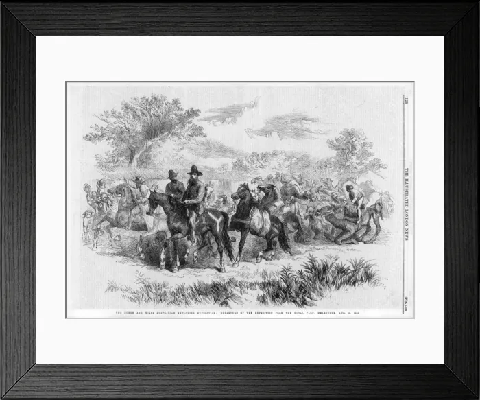Framed Print : Burke & Wills / Melbourne Framed Print : Burke & Wills / Melbourne