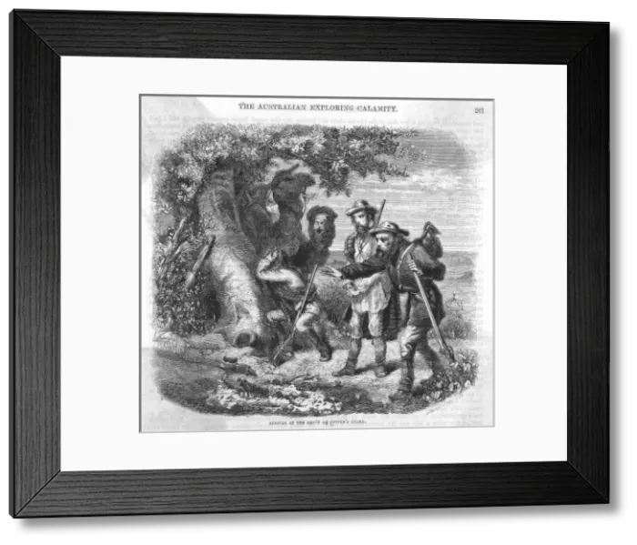 Framed Print : Burke & Wills / Coopers Ck Framed Print : Burke & Wills / Coopers Ck