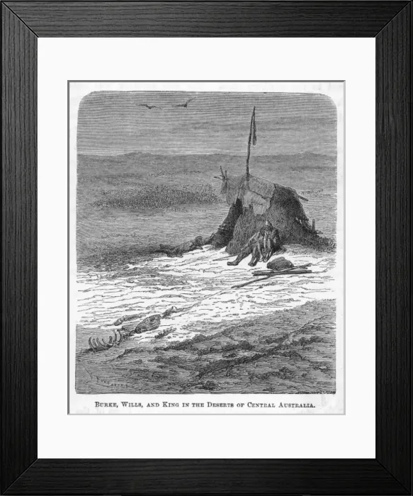 Framed Print : Burke & Wills / Desert Framed Print : Burke & Wills / Desert