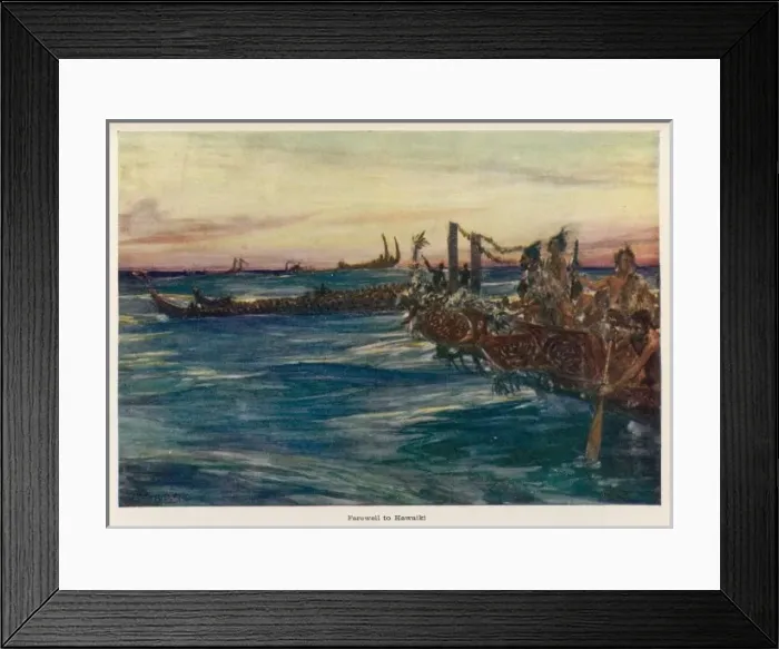 Framed Print : Maoris Leave for Nz Framed Print : Maoris Leave for Nz