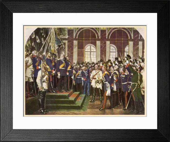 Framed Print : German Empire Proclaimed Framed Print : German Empire Proclaimed
