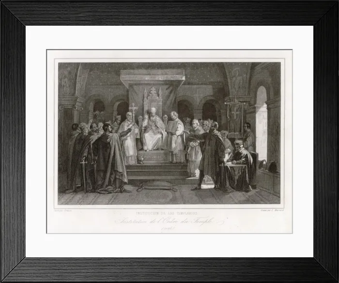 Framed Print : Knights Templar 1128 Framed Print : Knights Templar 1128