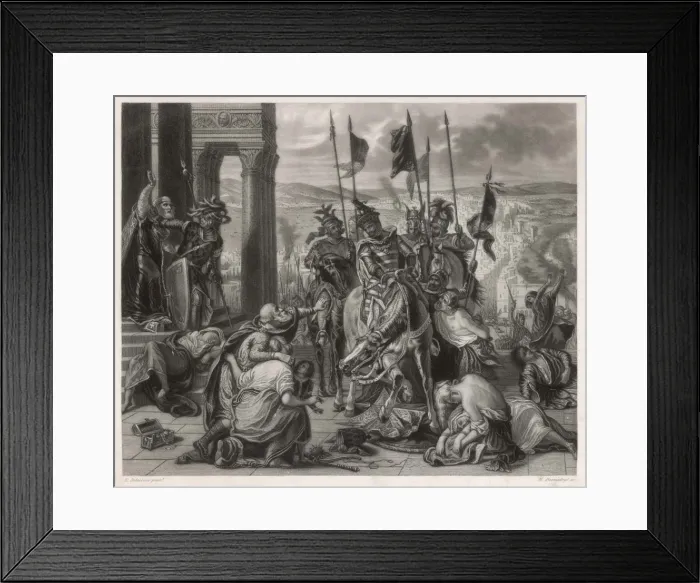 Framed Print : Baudouin Takes Jerusalem Framed Print : Baudouin Takes Jerusalem