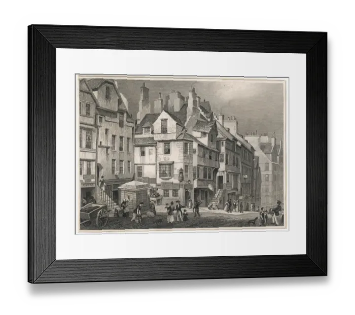 Framed Print : John Knox / High St Edin Framed Print : John Knox / High St Edin