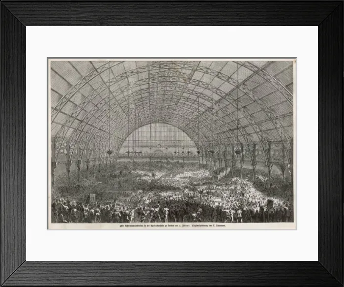 Framed Print : 1867 Reform Meeting / Liz Framed Print : 1867 Reform Meeting / Liz