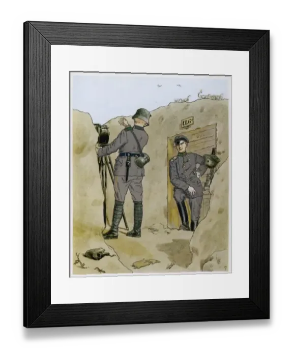 Framed Print : Ww1 / Wurttemberg Trench Framed Print : Ww1 / Wurttemberg Trench