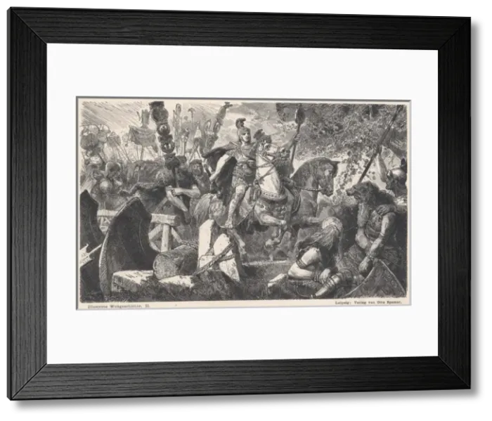 Framed Print : Drusus Invades Germany Framed Print : Drusus Invades Germany