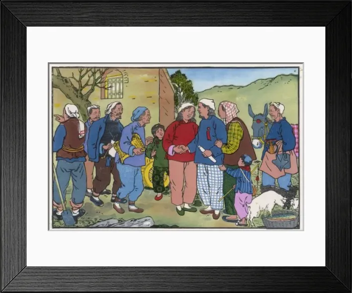 Framed Print : China / Delegate Returns Framed Print : China / Delegate Returns