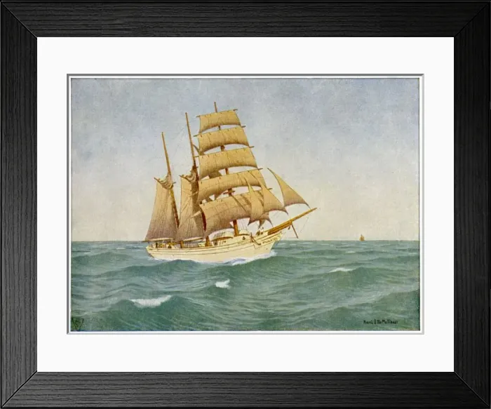 Framed Print : 3-Masted Schooner Framed Print : 3-Masted Schooner
