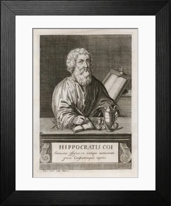 Framed Print : Hippocrates / Sesone / Coin Framed Print : Hippocrates / Sesone / Coin