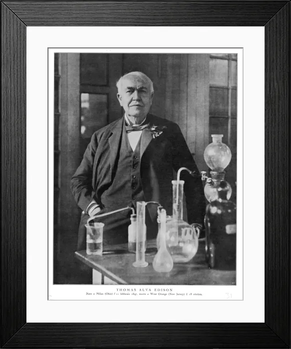 Framed Print : Ta Edison / 77th Birthday Framed Print : Ta Edison / 77th Birthday