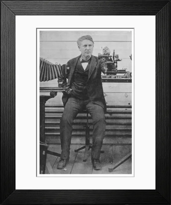 Framed Print : Thomas Edison / Scribners Framed Print : Thomas Edison / Scribners