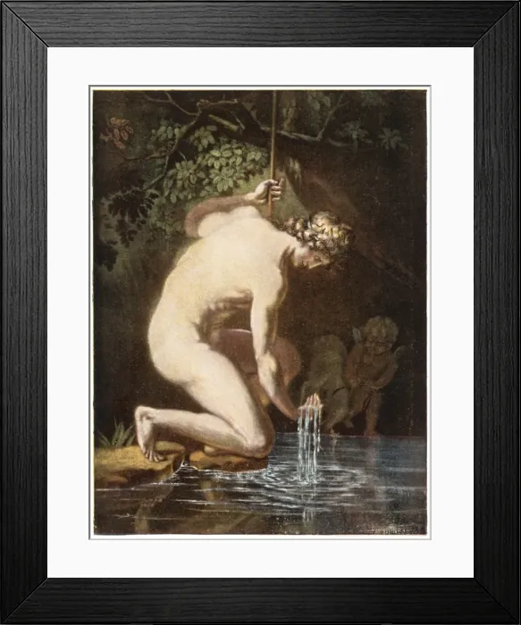 Framed Print : Narcissus / Classical Myth Framed Print : Narcissus / Classical Myth