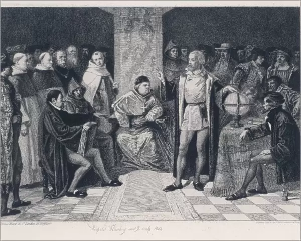 SALAMANCA. Columbus states his proposals to the Royal Commission at Salamanca