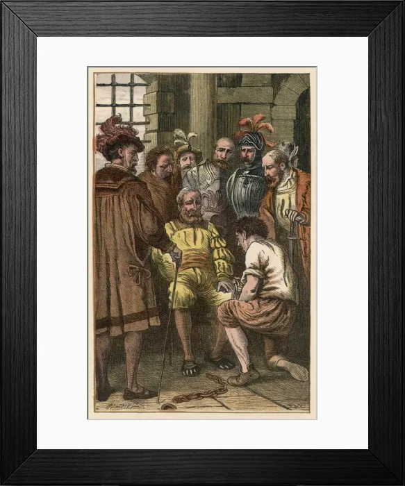 Framed Print : Columbus / Put in Chains Framed Print : Columbus / Put in Chains