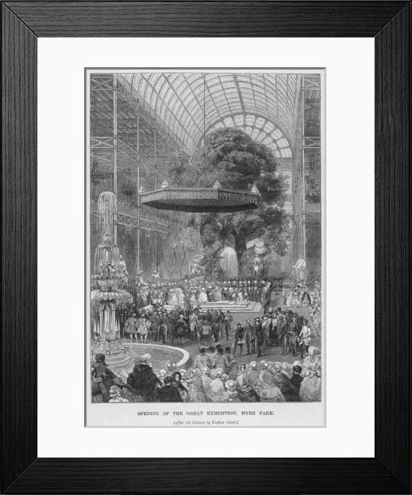 Framed Print : Crystal Palace Opening Framed Print : Crystal Palace Opening
