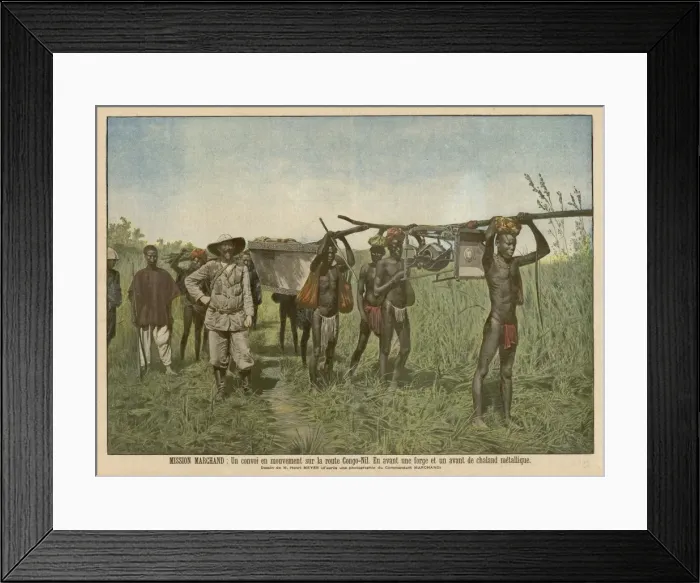 Framed Print : Marchand / With Natives Framed Print : Marchand / With Natives