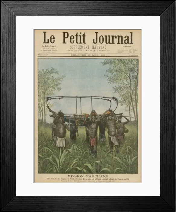 Framed Print : Marchand / With Natives Framed Print : Marchand / With Natives