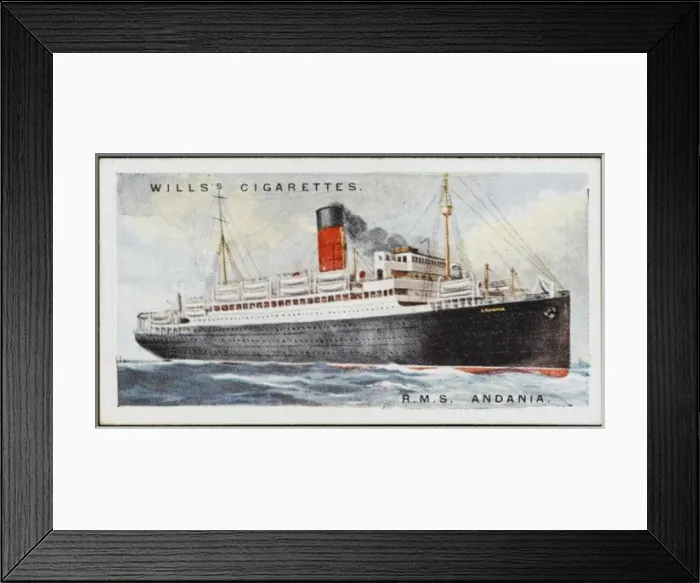 Framed Print : STEAMSHIP ANDANIA Framed Print : STEAMSHIP ANDANIA