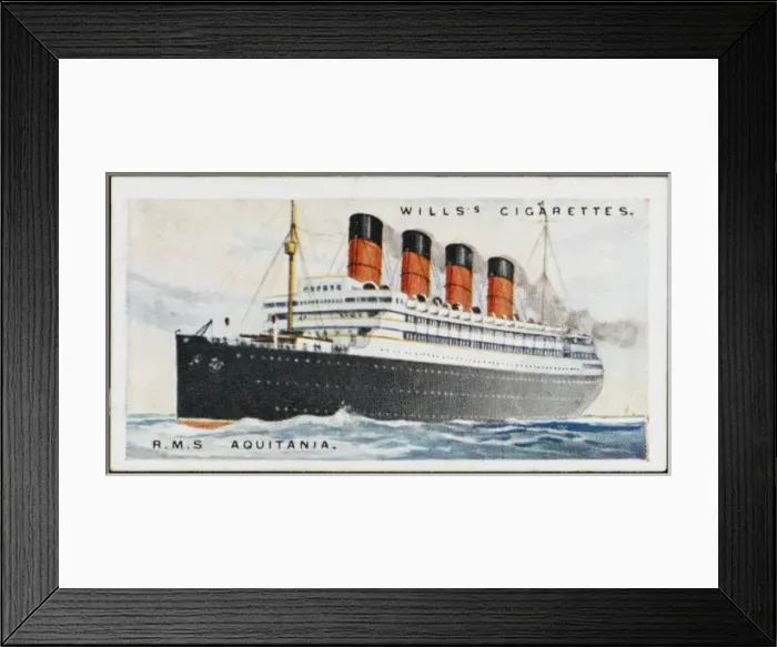 Framed Print : STEAMSHIP AQUITANIA Framed Print : STEAMSHIP AQUITANIA