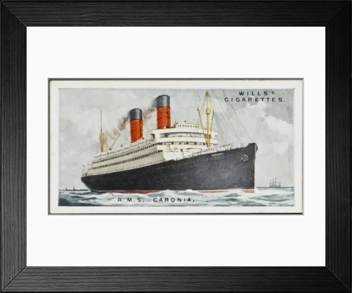 Framed Print : STEAMSHIP CARONIA Framed Print : STEAMSHIP CARONIA