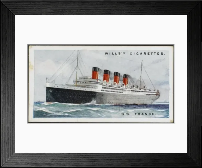 Framed Print : STEAMSHIPS / FRANCE Framed Print : STEAMSHIPS / FRANCE