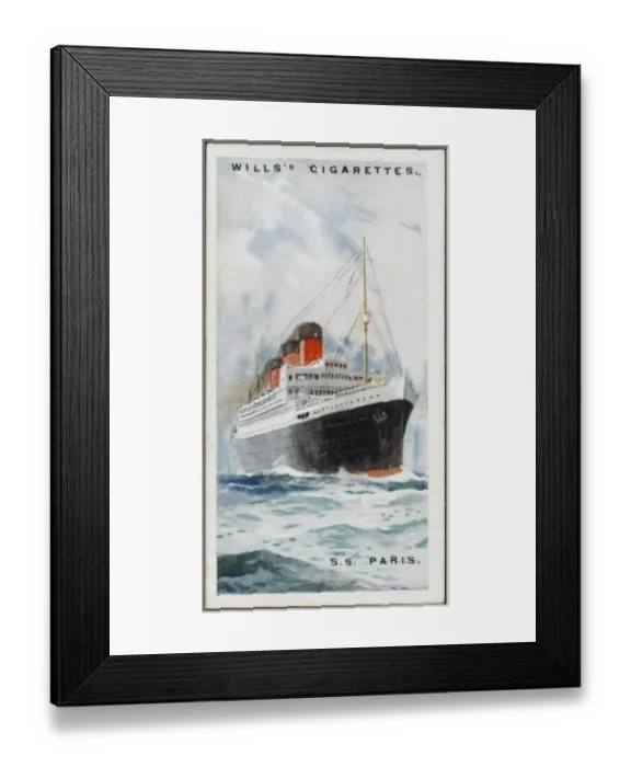 Framed Print : STEAMSHIPS / PARIS Framed Print : STEAMSHIPS / PARIS