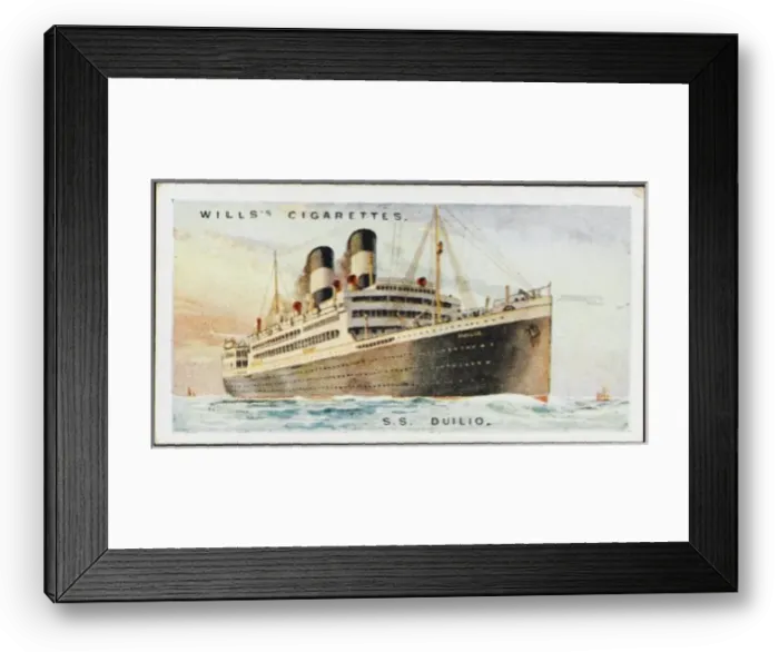 Framed Print : STEAMSHIP DUILIO Framed Print : STEAMSHIP DUILIO