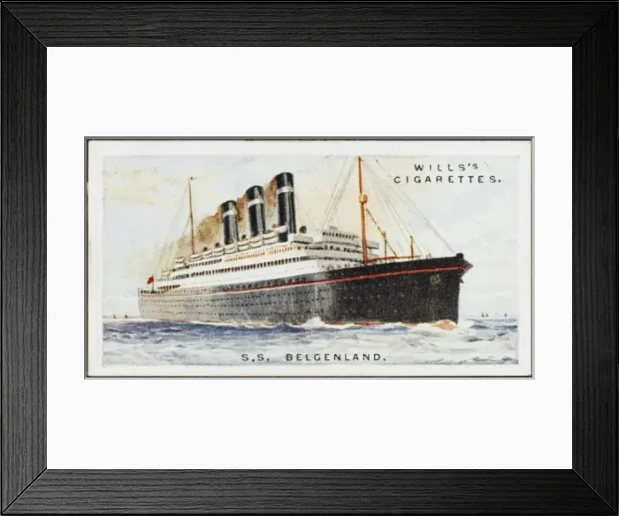 Framed Print : STEAMSHIP BELGENLAND Framed Print : STEAMSHIP BELGENLAND